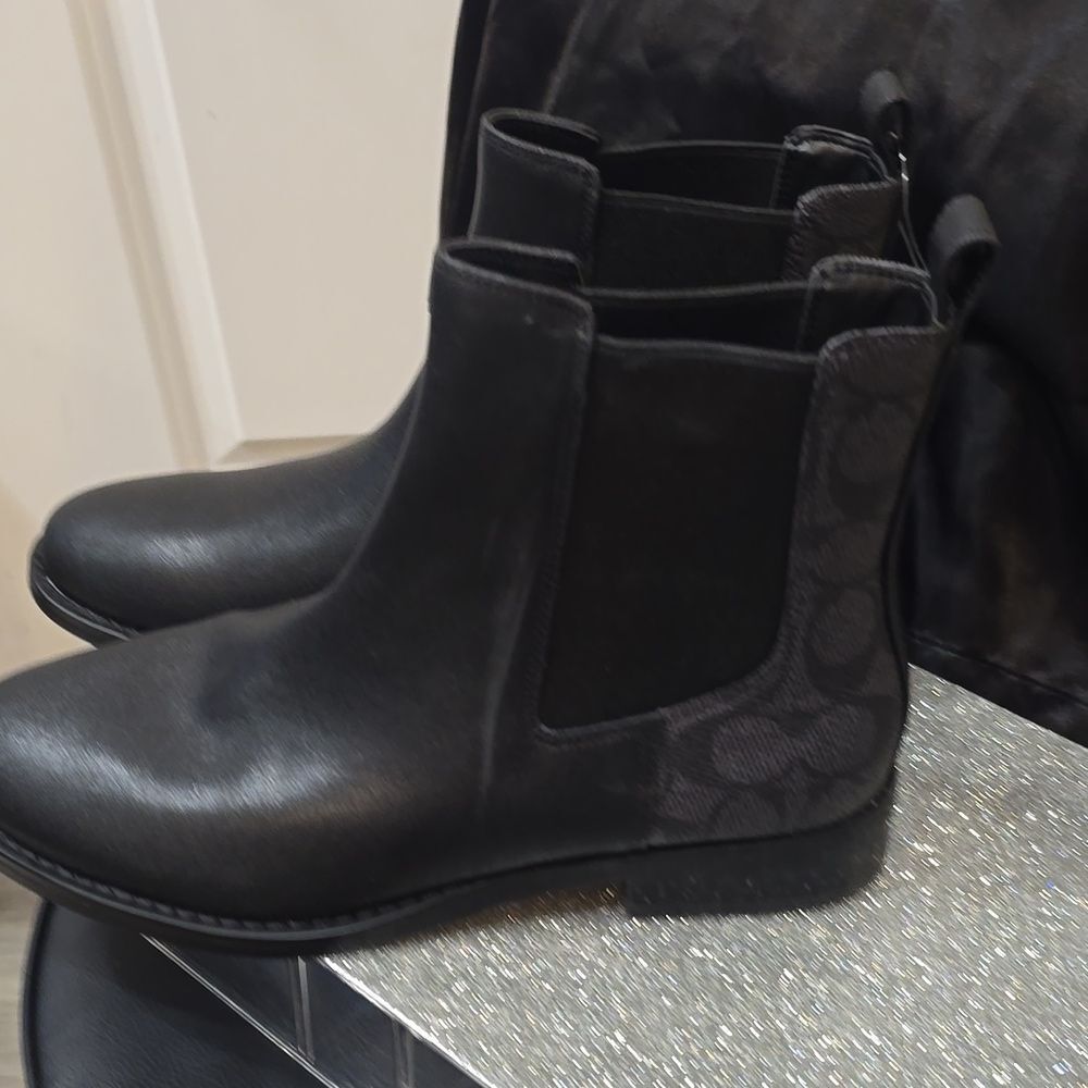 Coach Meredith Signature Canvas Booties - Picture 6 of 9